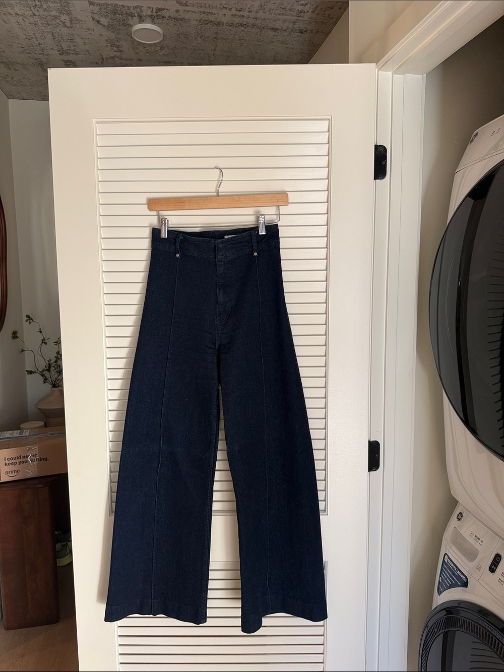 Zara size 2 Wide Leg Dark Blue Women's Jeans